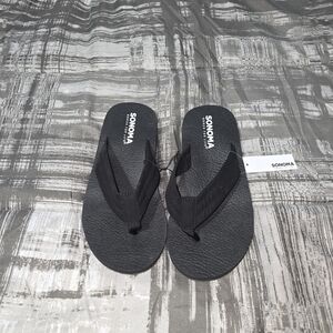 Sonoma Black Casual Flip Flops M7 W8